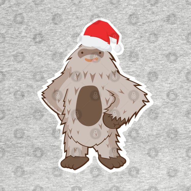 Cute Santa Sasquatch - Christmas Bigfoot by sentinelsupplyco